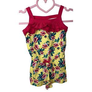 Hawaiian Style Floral Romper